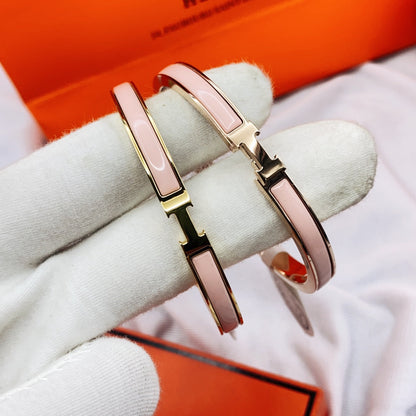 [⭐Novea]CLASSIC HM CLIC  PINK 8MM ENAMEL BRACELET