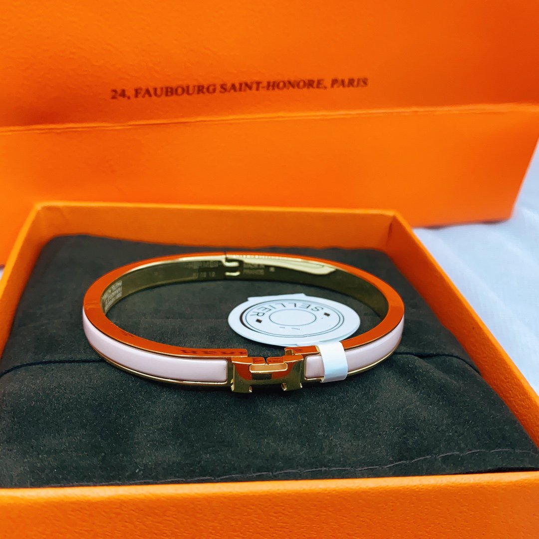 [⭐Novea]CLASSIC HM CLIC  PINK 8MM ENAMEL BRACELET