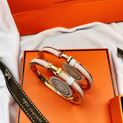[⭐Novea]CLASSIC HM CLIC  PINK 8MM ENAMEL BRACELET