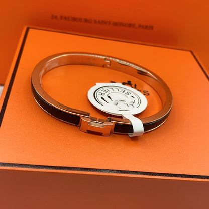 [⭐Novea]CLASSIC HM CLIC BLACK 8MM ENAMEL BRACELET