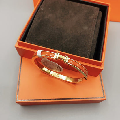 [⭐Novea]CLASSIC HM CLIC RED 8MM ENAMEL BRACELET