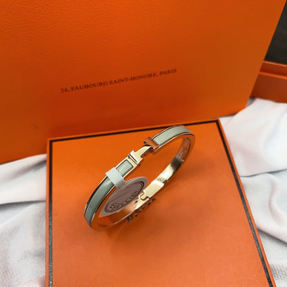 [⭐Novea]CLASSIC HM CLIC GREEN 8MM ENAMEL BRACELET