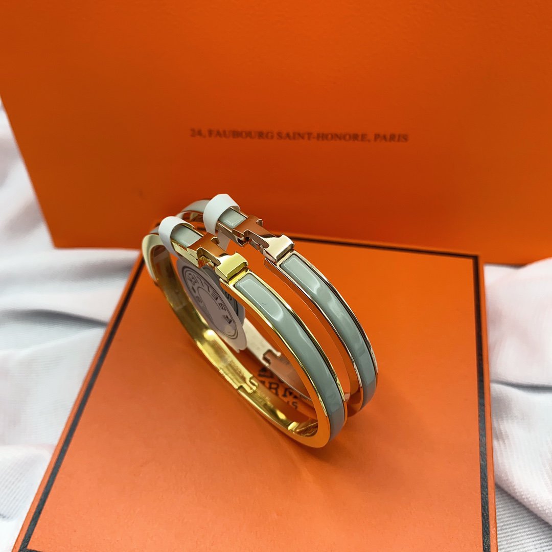 [⭐Novea]CLASSIC HM CLIC GREEN 8MM ENAMEL BRACELET