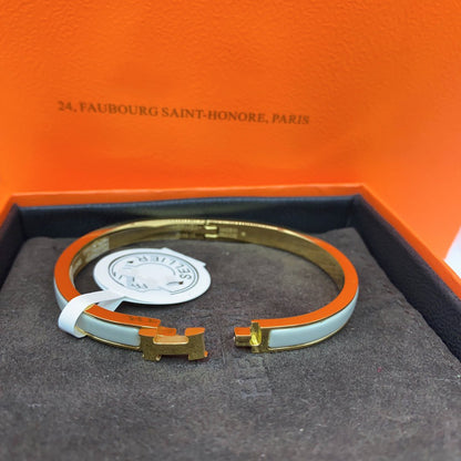 [⭐Novea]CLASSIC HM CLIC GREEN 8MM ENAMEL BRACELET