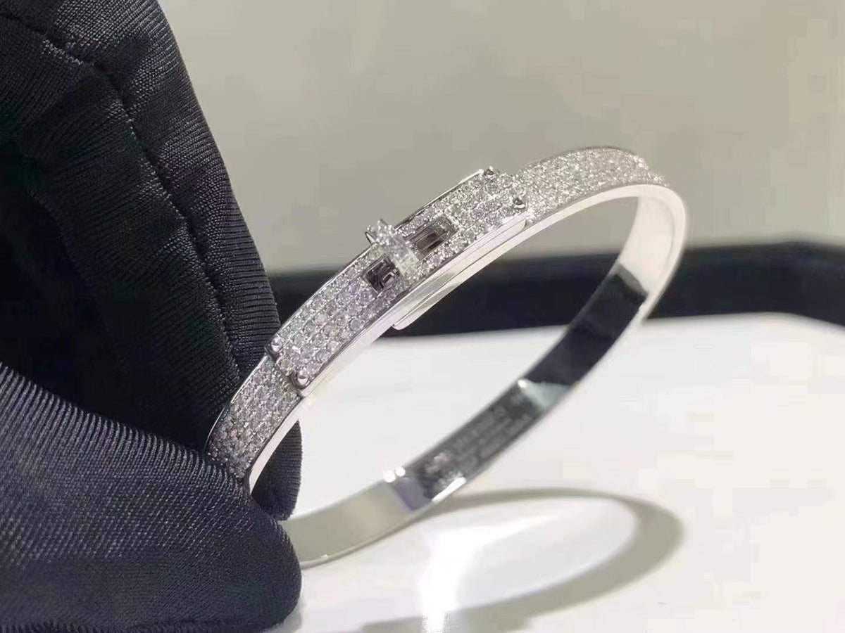 [⭐Novea]HM KELLY BRACELET IN SILVER AND FULL PAVE DIAMOND