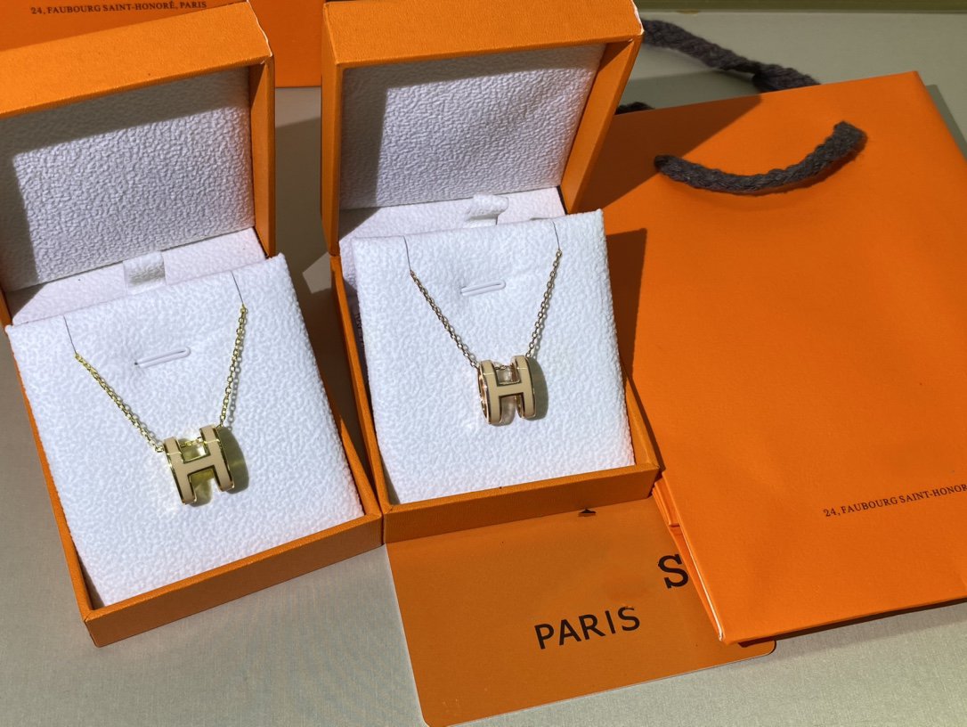 [⭐Novea]HM CLIC YELLOW ENAMEL GOLD NECKLACE