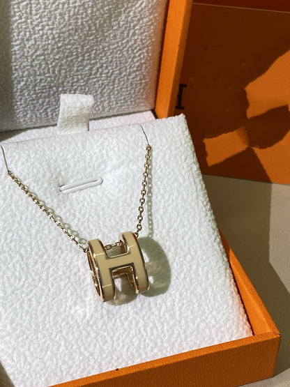 [⭐Novea]HM CLIC YELLOW ENAMEL GOLD NECKLACE
