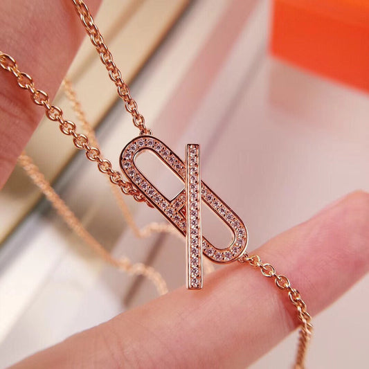 [⭐Novea]HM FIRE PIG NOSE NECKLACE TRENDY STREET