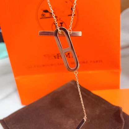 [⭐Novea]HM NECKLACE PLATINUM ROSE GOLD DIAMOND