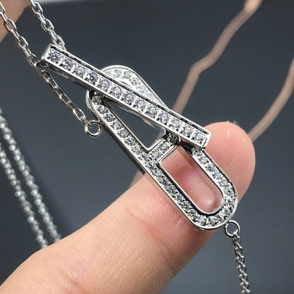 [⭐Novea]HM NECKLACE PLATINUM ROSE GOLD DIAMOND