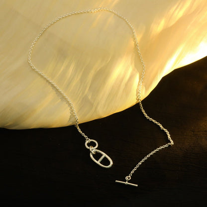 [⭐Novea]HM CHAINE D'ANCRE PENDANT NECKLACE STERLING SILVER