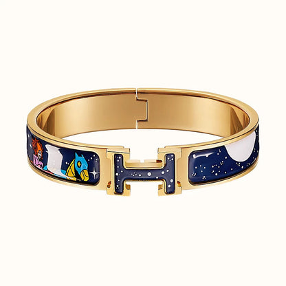 [⭐Novea]H STAR AND MOON BRACELET 12MM