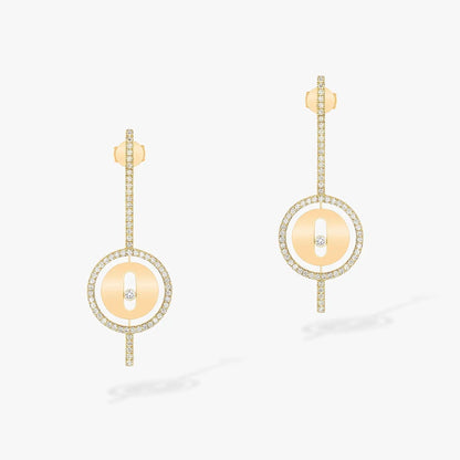 [⭐Novea]Demo MOVE ARROW PINK GOLD DIAMOND EARRINGS