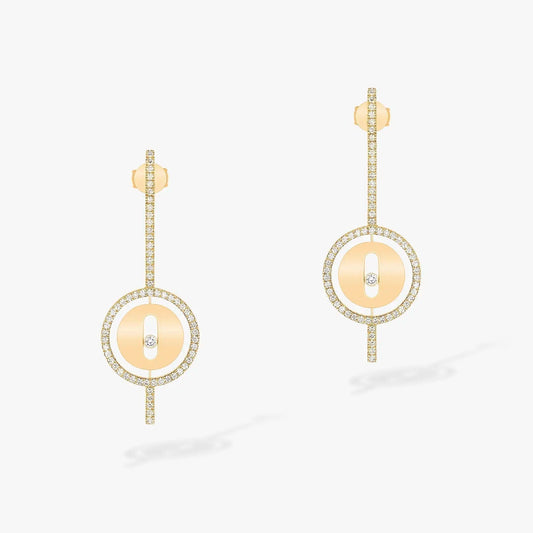 [⭐Novea]Demo MOVE ARROW PINK GOLD DIAMOND EARRINGS