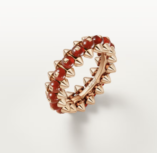 [⭐Novea]CLASH ELEGANT ROSE GOLD RING FEATURING NATURAL AGATE