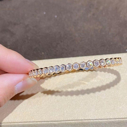 [⭐Novea]BEE LOVE GOLD BRACELET FULL DIAMOND