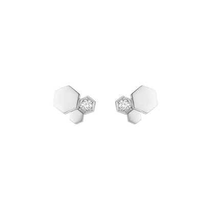[⭐Novea]BEE LOVE SILVER DIAMOND EARRINGS