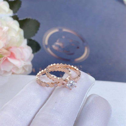[⭐Novea]BEE LOVE RING PINK GOLD DIAMOND