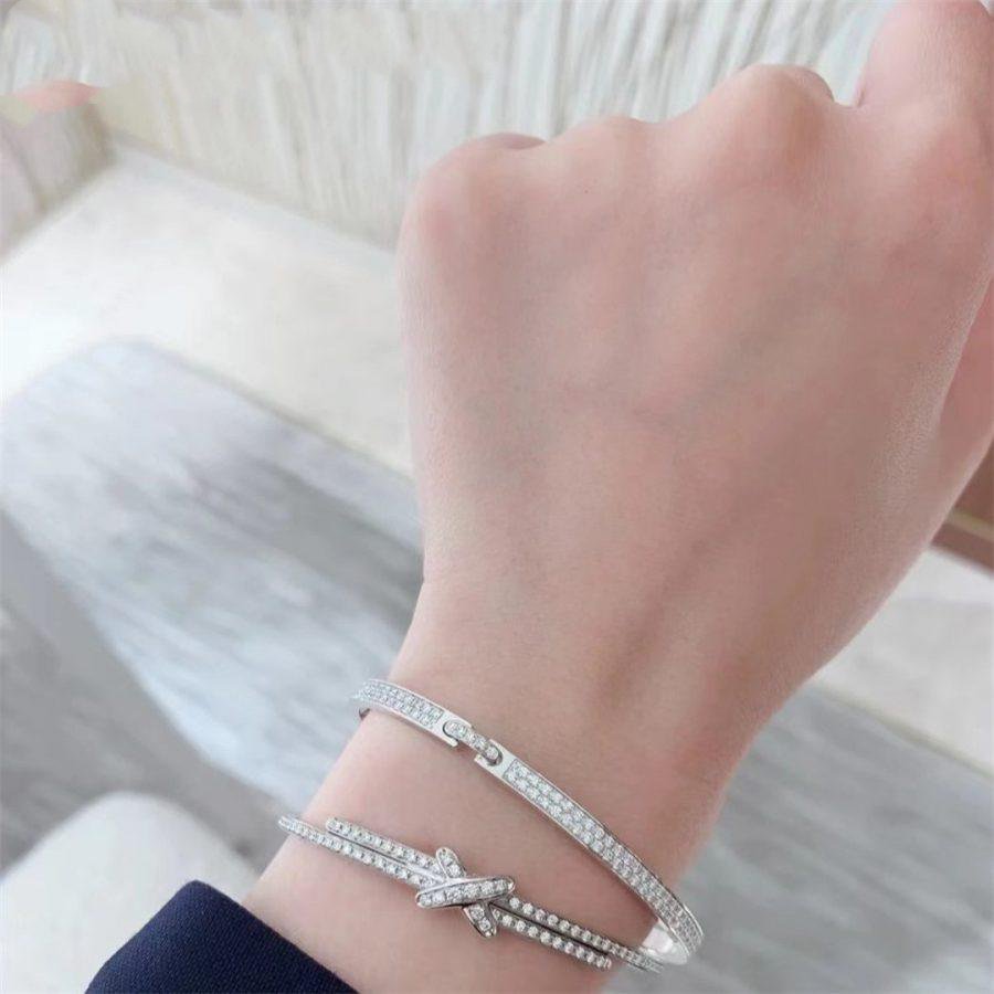 [⭐Novea]JEUX DE BRACELET DIAMONDS SILVER