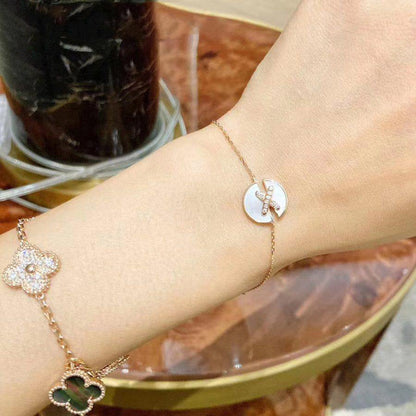 [⭐Novea]JEUX DE BRACELET MOP PINK GOLD DIAMONDS