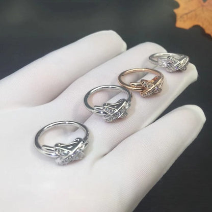 [⭐Novea]JEUX DE SILVER DIAMOND RING