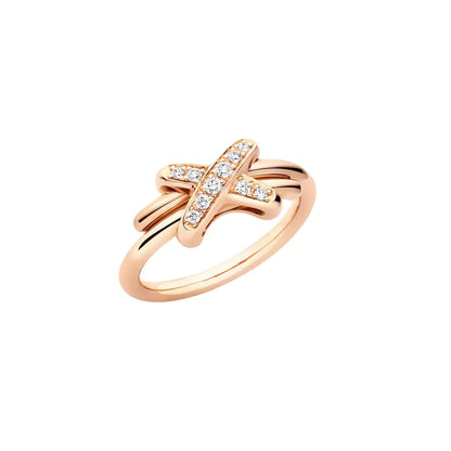 [⭐Novea]JEUX DE PINK GOLD DIAMOND RING