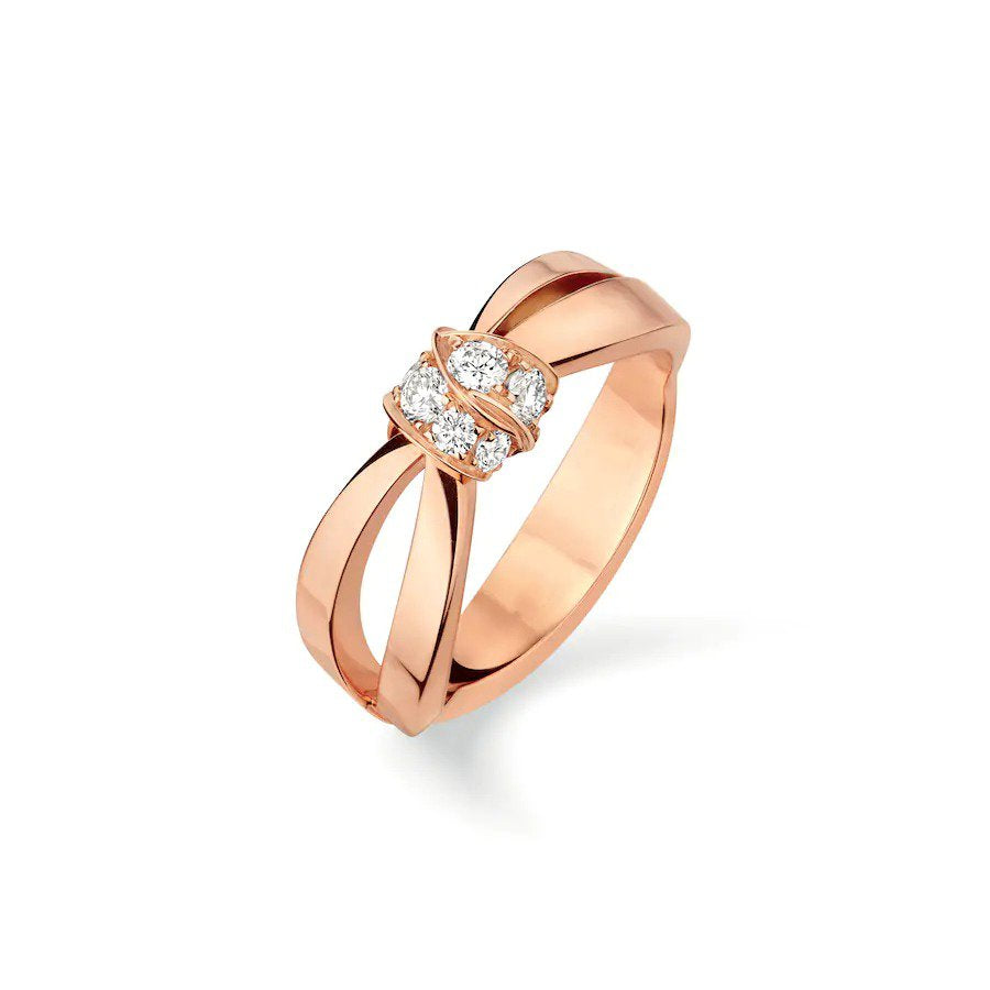 [⭐Novea]LIENS RING PINK GOLD DIAMOND