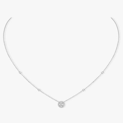 [⭐Novea]Diamond Necklace 0,20ct Brilliant Shape Joy