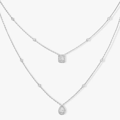 [⭐Novea]Diamond Necklace My Twin 2 Rows