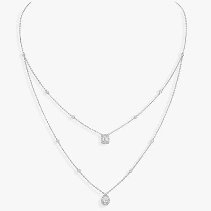 [⭐Novea]Diamond Necklace My Twin 2 Rows