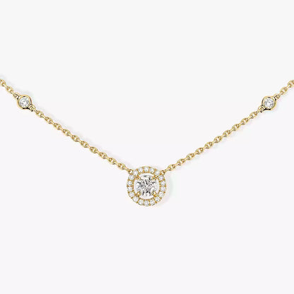 [⭐Novea]Diamond Necklace 0,20ct Brilliant Shape Joy