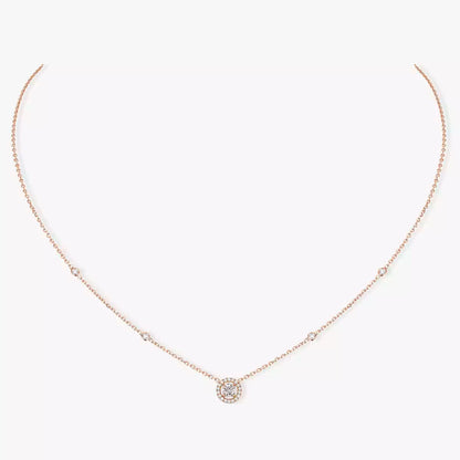[⭐Novea]Diamond Necklace 0,20ct Brilliant Shape Joy