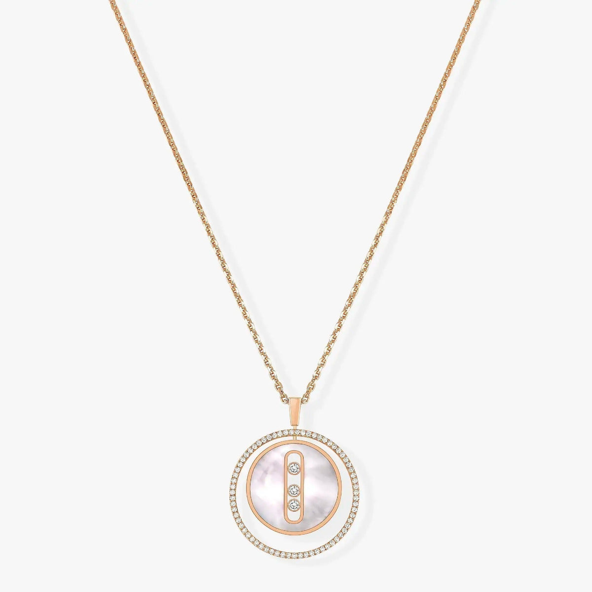 [⭐Novea]Demo MOVE MM NACRE BLANCHE DIAMOND NECKLACE