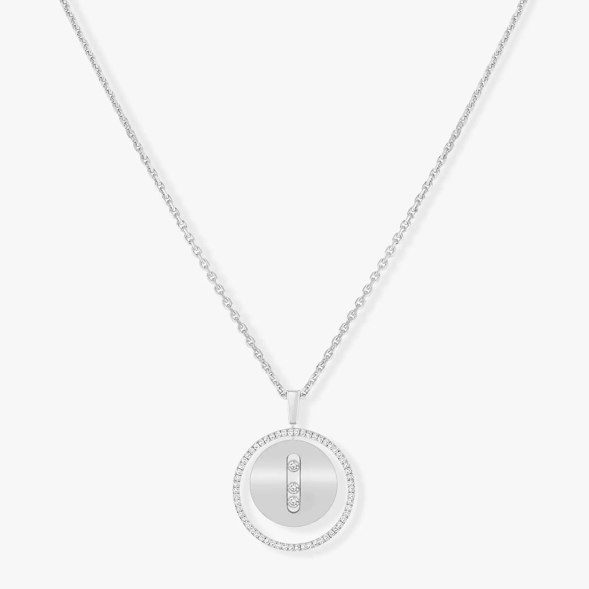 [⭐Novea]Demo MOVE MM SILVER DIAMOND NECKLACE