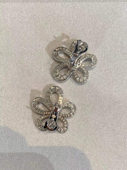 [⭐Novea]FLOWERLACE EARRINGS FULL DIAMONDS