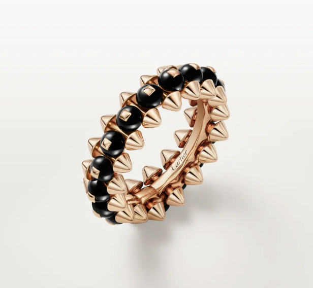 [⭐Novea]CLASH ELEGANT ROSE GOLD RING FEATURING NATURAL AGATE