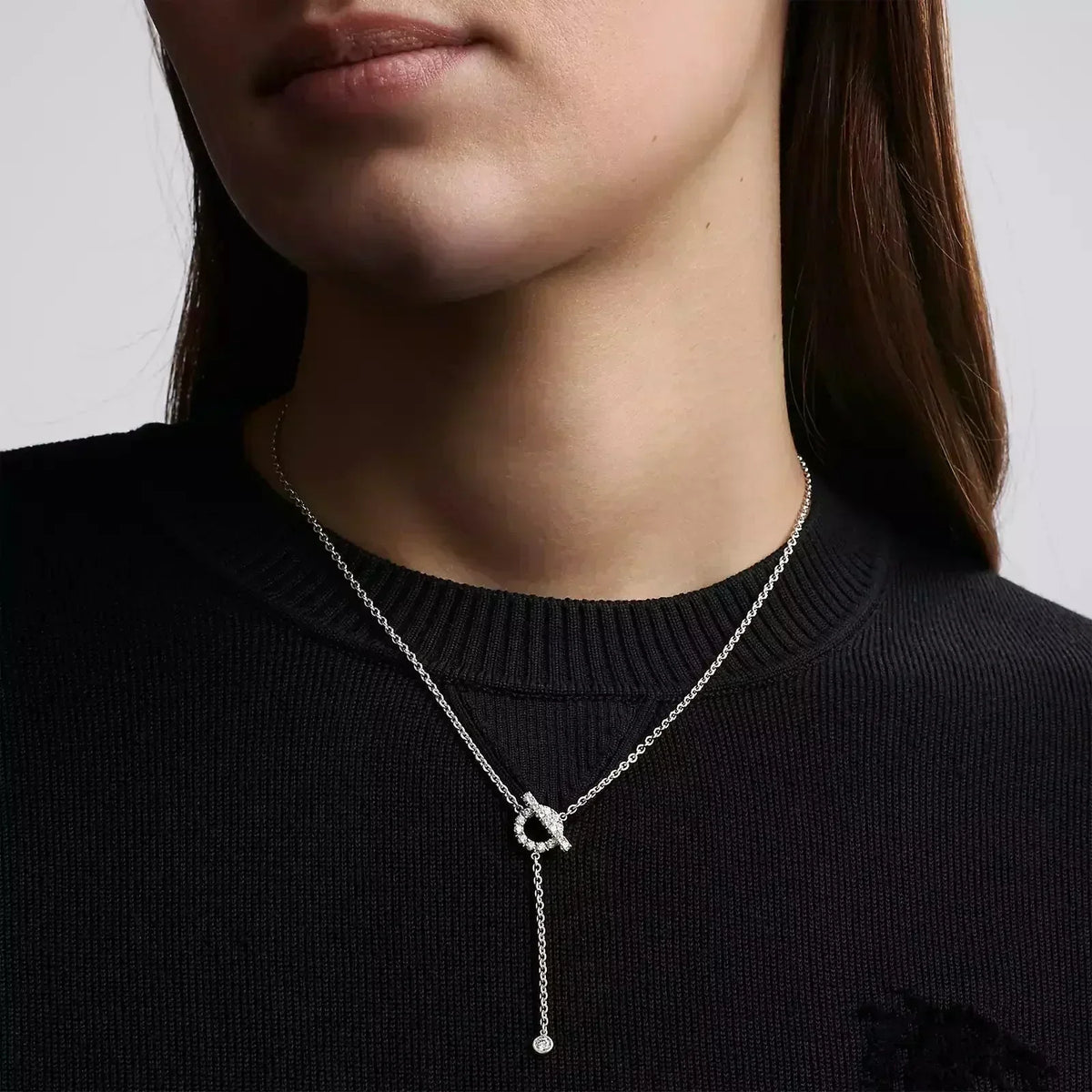 [⭐Novea]FINESSE SILVER DIAMOND NECKLACE
