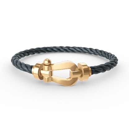 [⭐Novea]FORCE LARGE HORSESHOE NO DIAMOND BRACELET GOLD