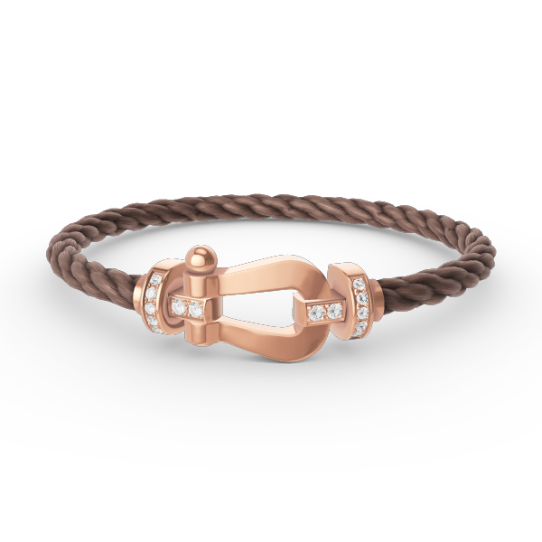 [⭐Novea]FORCE LARGE HORSESHOE HALF DIAMOND BRACELET ROSE GOLD
