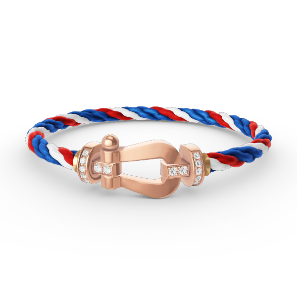 [⭐Novea]FORCE LARGE HORSESHOE HALF DIAMOND BRACELET ROSE GOLD
