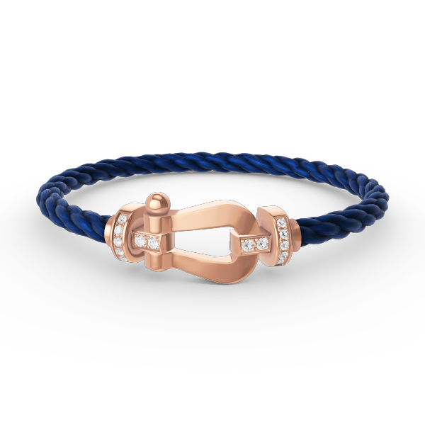 [⭐Novea]FORCE LARGE HORSESHOE HALF DIAMOND BRACELET ROSE GOLD