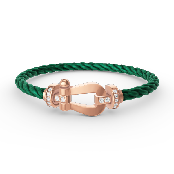 [⭐Novea]FORCE LARGE HORSESHOE HALF DIAMOND BRACELET ROSE GOLD