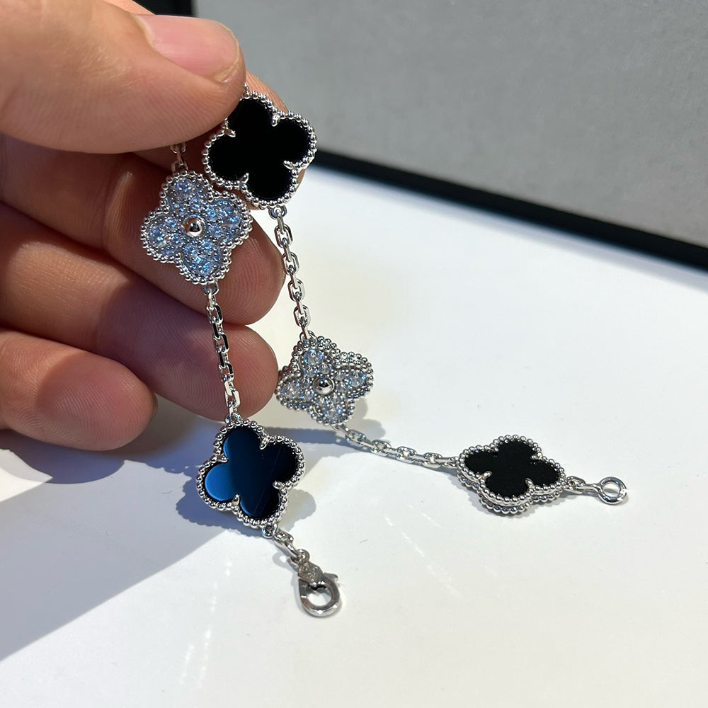 [⭐Novea] CLOVER 5 MOTIF ONYXS BRACELET COLLECTION