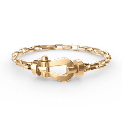 [⭐Novea]FORCE LARGE HORSESHOE CLASP  METAL BRACELET
