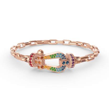 [⭐Novea]FORCE LARGE HORSESHOE CLASP  METAL BRACELET