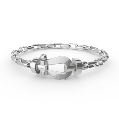 [⭐Novea]FORCE LARGE HORSESHOE CLASP  METAL BRACELET