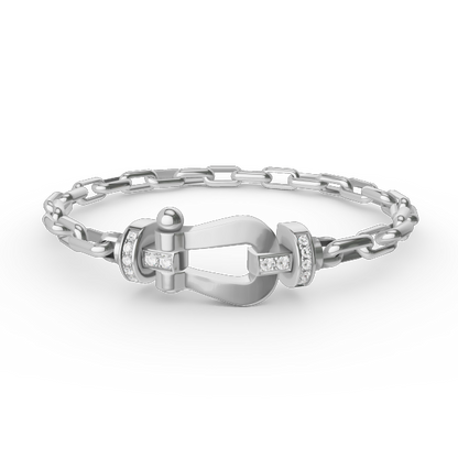 [⭐Novea]FORCE LARGE HORSESHOE CLASP  METAL BRACELET