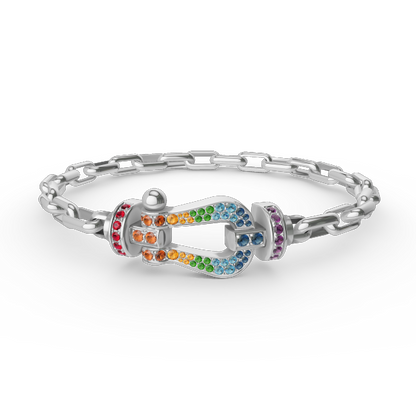 [⭐Novea]FORCE LARGE HORSESHOE CLASP  METAL BRACELET
