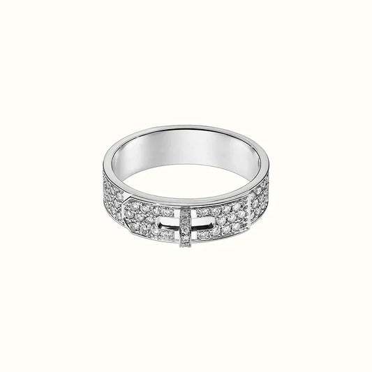 [⭐Novea]KELLY SILVER DIAMOND RING