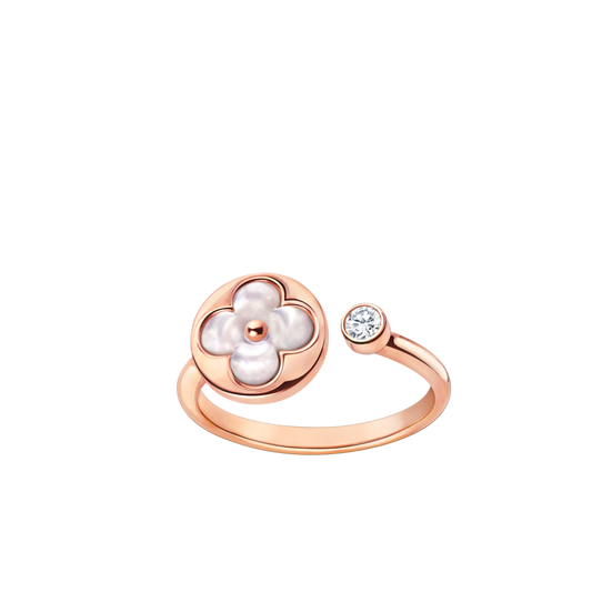 [⭐Novea]SUN 1 DIAMOND PINK MOP RING